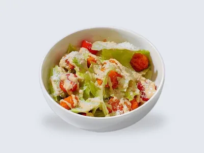 Салат с куриным попкорном