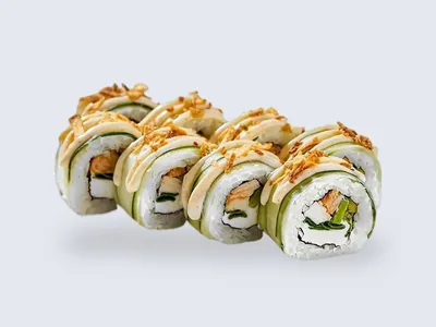 Ролл с курицей в огурце