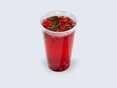 Малиновый чай с мятой
