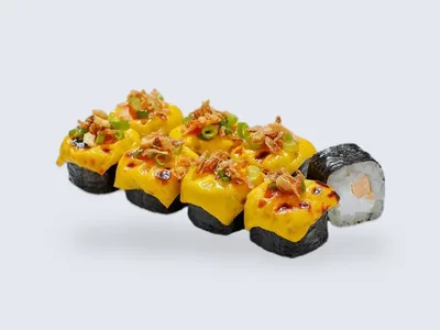 Ролл с курицей под чеддером